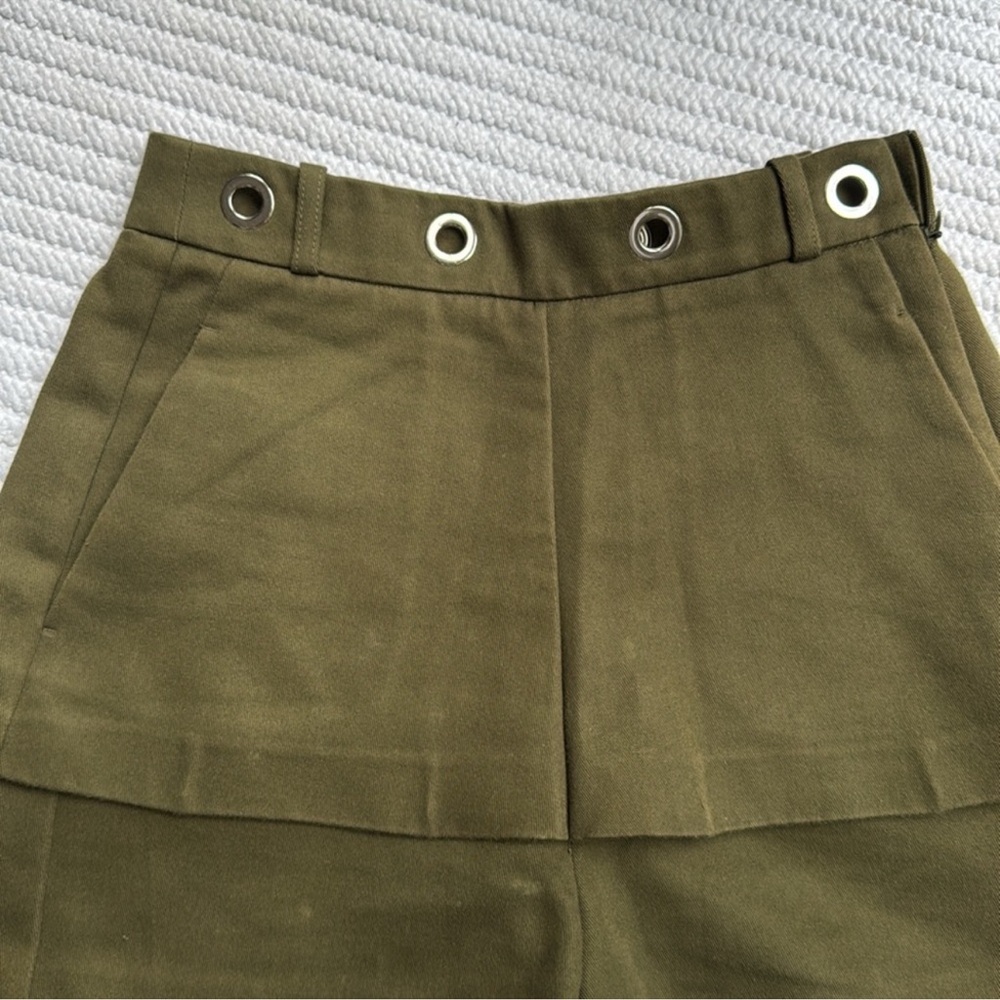 Maje Flair Army Green Shorts - Picture 3 of 4